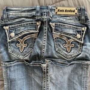 Rock Revival Boot Cut Long Jeans - Size 28